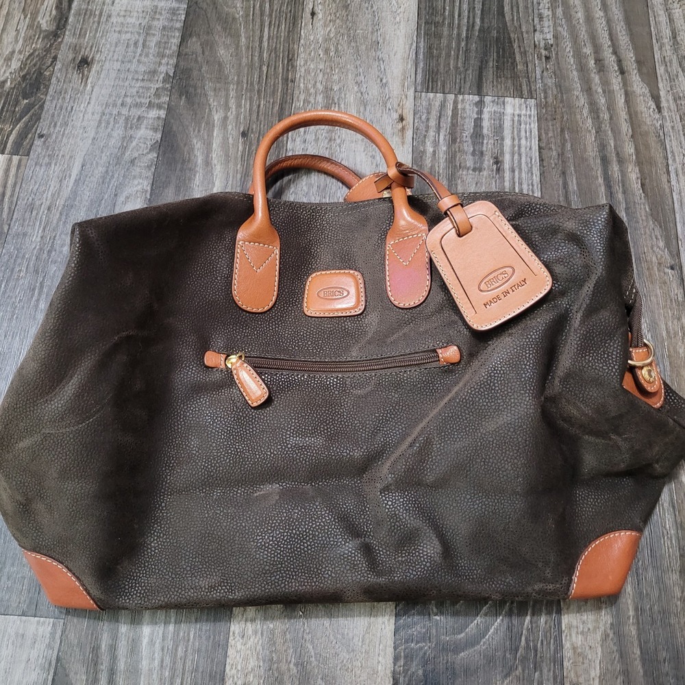 Bric's Leather Weekender Luggage Travel Bag
